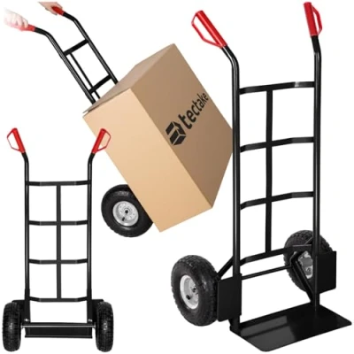 Image de TecTake Diable Chariot Sac brouette diverses modèles (Diable Noir 400677)