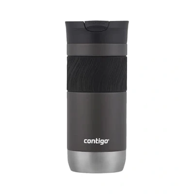 Image de Contigo Byron 2.0 mug isotherme, en inox avec fermeture Snapseal, à café emporter, 100% étanche, couvercle compatible lave vaisselle, sans BPA, conserve au chaud jusqu’à 6 heures, 470 ml