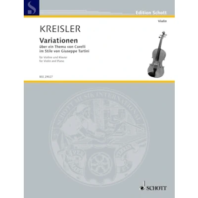 Image de Variations on a theme by Corelli F major: in the style of Giuseppe Tartini. No. 9. violin and piano.