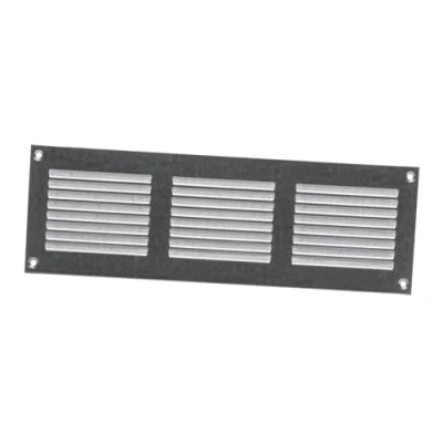 Image de 300x100mm Grille de Ventilation avec Moustiquaire Grilles d&#039;aération en Métal Acier Galvanisé