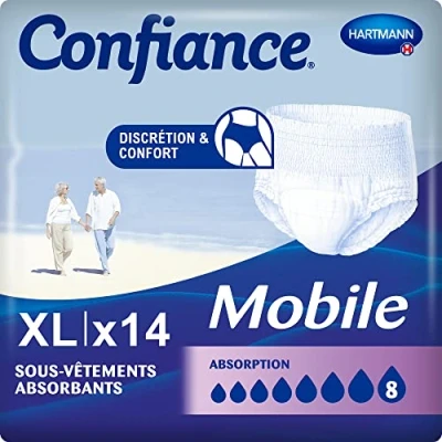 Image de Confiance Mobile Sous vêtements absorbants Absorption 8 Taille XL