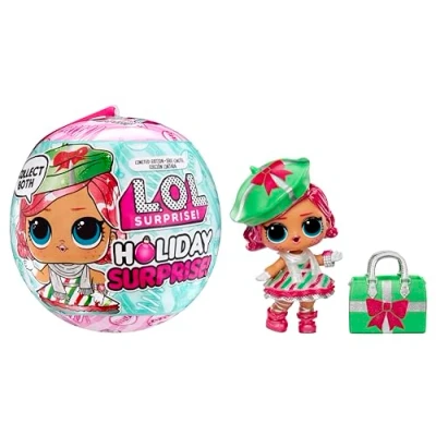 Image de L.O.L. Surprise! Holiday Surprise ! Dreamin&#039; BB Poupée à Collectionner, 8 Surprises, Poupées Collectionner sur Le Thème des Vacances, Édition Limitée, Cadeau pour Les Filles de 3 Ans et Plus