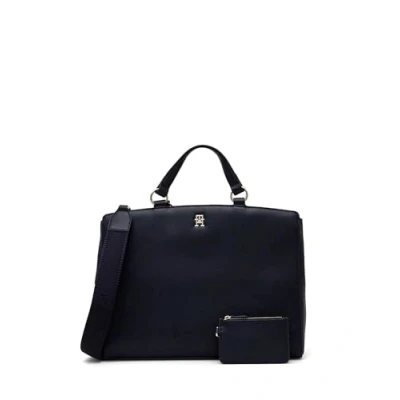 Image de Tommy Hilfiger Monotype Satchel SET Sac à main, Femme, Taille: One Size, Space blue