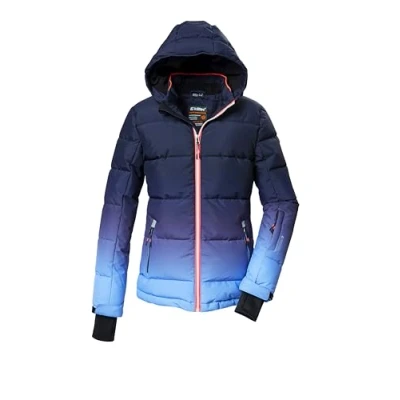 Image de killtec Fille Veste de ski/Veste SKI matelassée avec capuche et jupe pare neige KSW 330 GRLS QLTD JCKT, lavendel, 128, 42469 000