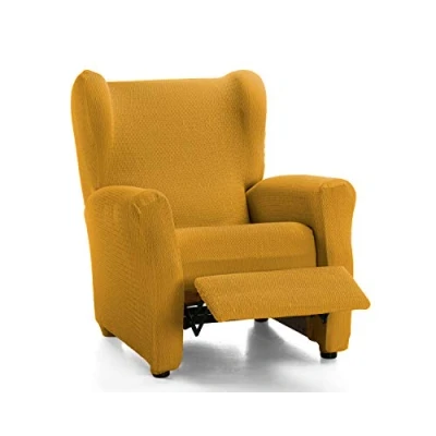 Image de Martina Home Tunez Housse de Fauteuil, Polyester Coton, Jaune Moutarde, Relax
