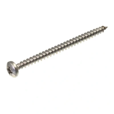 Image de SECCARO Lot de 100 vis à bois tête bombée 5 x 70 mm en acier inoxydable V2A VA A2 avec filetage complet, cruciforme/PZ