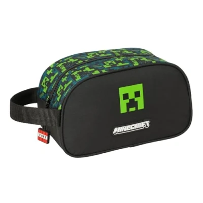 Image de Minecraft TNT Trousse Scolaire Moyenne avec poignée, pour Enfant, Adaptable au Chariot, Nettoyage Facile, Confortable et Polyvalent, qualité résistance, 26 x 12 15 cm, Multicolore, M,