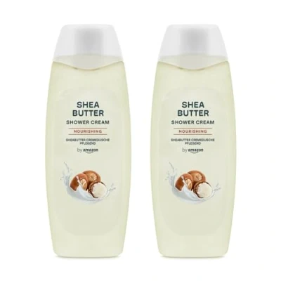 Image de by Amazon Gel douche Beurre de karité, 2 x 500 ml