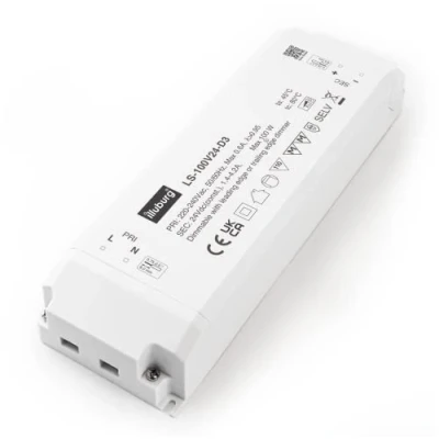 Image de illuburg Transformateur LED 24V 33W 100W Variable TRIAC pour Bande Ampoule Bloc d&#039;Alimentation Driver