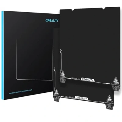 Image de Creality Lot de 2 plaques construction PEI officielle 235 x mm en acier à ressort Avec surface structurée flexible et amovible Pour Ender 3S1/3S1 Pro/3V2 Neo/3V3 KE K1/K1C (pas base
