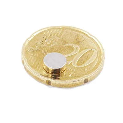 Image de Aprilheld Lot de 25 Aimants en forme disque 6 x 2 mm N52 classe la plus puissante néodyme extra puissants Aimant puissant pour tableau d&#039;affichage, blanc, photo,