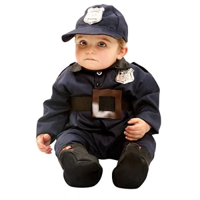 Image de Déguisement bébé policier NO NAME Police prisonnier Bleu Polyester Intérieur