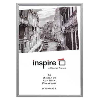 Image de Hampton Frames Cadre photo en aluminium argenté A4 (21 x 29,7 cm) ALI9A4NG