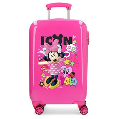 Image de Disney Enjoy Minnie Icon Valise Trolley Cabine Rose 34x55x20 cms Rigide ABS Serrure à combinaison 34L 2,6Kgs 4 roues doubles Bagage main