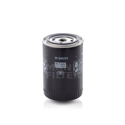 Image de MANN FILTER W 940/24 Filtre à huile 3/4 16 UNF avec un clapet de non retour vissé ALFA ROMEO: 164, 75, Giulietta Berline