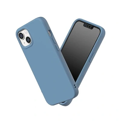 Image de RhinoShield Coque Compatible avec [iPhone 13 Mini] SolidSuit Fine Technologie d&#039;absorption des Chocs et Finition Premium Matte Bleu marée