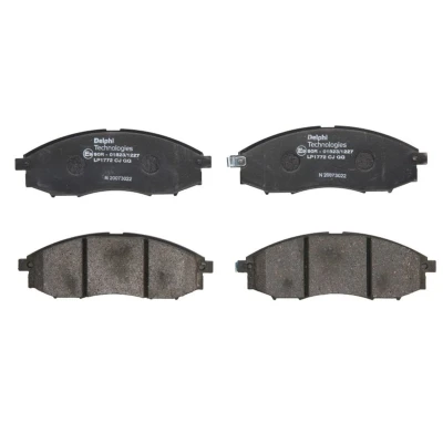 Image de DELPHI LP1772 Jeu de plaquettes frein avec indicateur d&#039;usure sans tôle anti bruit accessoires NISSAN: Pick Up, NP300 Navara up