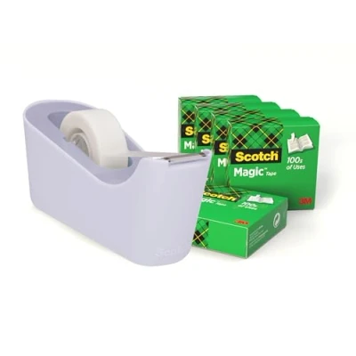 Image de Devidoir Scotch C18 Menthe avec 4 rouleaux Magic 19mm x 33 m