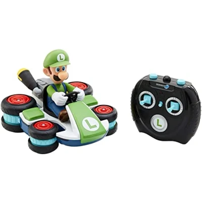 Image de Mario Kart Licence Officielle Voiture Télécommandée Avec Luigi Télécommande Incluse Anti Gravity RC Racer 360, drift, wheeling 2 modesPour Fan De Dès 4 ans