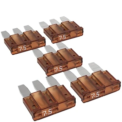 Image de AUPROTEC Micro 3 Fusibles à lame MikrOTO III 5A 15A fusible enfichable d&#039;automobile choix : 7,5A ampère brun, 5 pcs