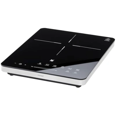 Image de WMF 04 1524 0011, Dessus de table, céramique, Verre Noir, 2100 W, 28 cm