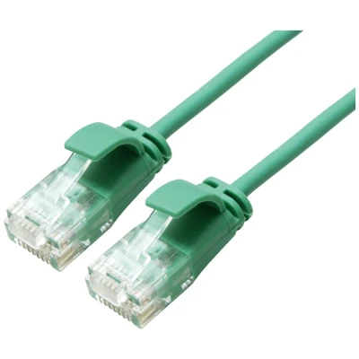Image de ROLINE GREEN Câble Patch UTP Cat.6A (Class EA), LSOH, Slim, Vert, 2 m