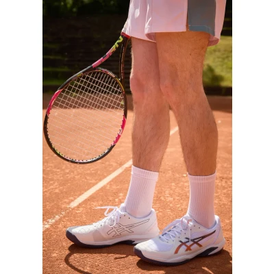 Image de Asics Solution Swift FF 2 CLAY Chaussures de tennis pour terrebattueerre battue, Homme, Taille: 46, White/nova orange