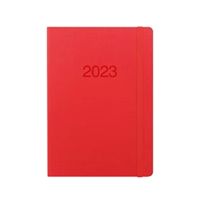 Image de Letts of London Memo Agenda semainier 2023 Rouge Format A5 23 080267