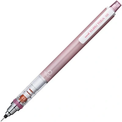 Image de Uni Kurutoga Porte mine Standard, 0,3 mm, Noir rose bébé