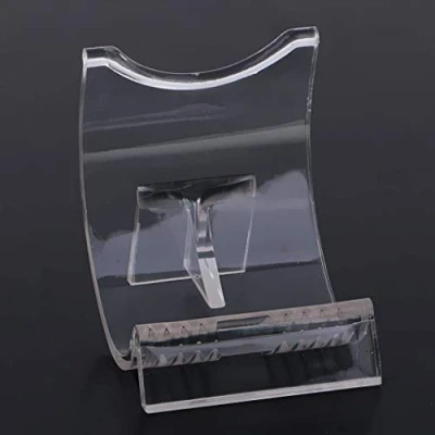 Image de POFET Lot de 10 supports présentation pour briquet en acrylique transparent