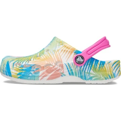 Image de Crocs Baya Clog T Mixte enfant Sabot, Tropical White Print, 19/20 EU