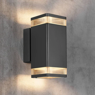 Image de Nordlux Applique d’extérieur Elm en noir, à 2 lampes