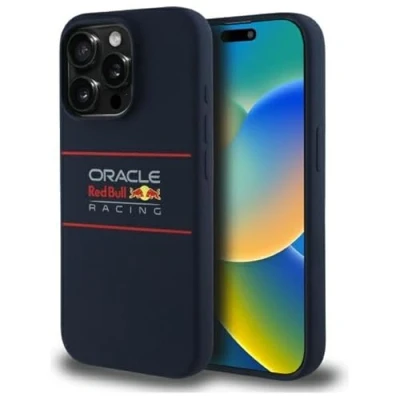 Image de Étui Red Bull pour iPhone 15 Pro 6.1 étui rigide bleu marine Silicone Horizontal Logo MagSafe Neuf