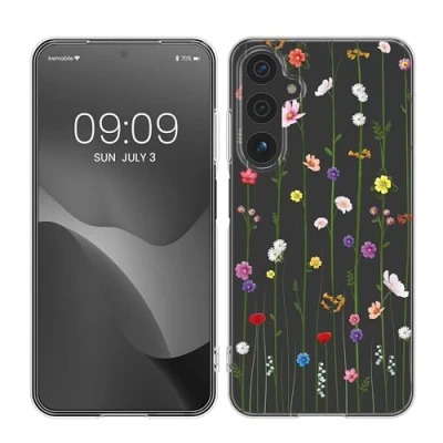 Image de kwmobile Coque Compatible avec Samsung Galaxy A15 5G Housse de téléphone Protection Souple en TPU Multicolore Transparent
