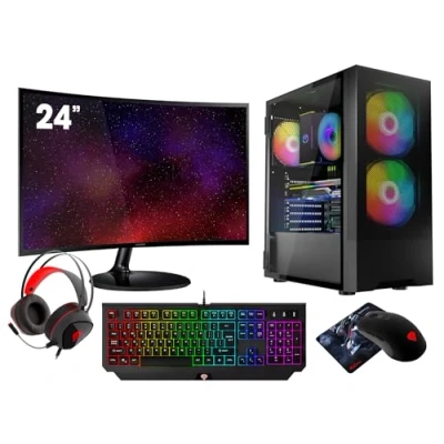 Image de VIST PC Gaming Ryzen 7 5700G RAM 16Go RX VEGA8 SSD 1To M.2 LCD 24 WiFi Windows 11 Pro
