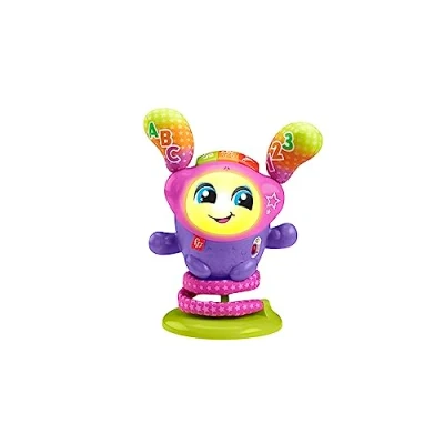 Image de Fisher Price DJ Le Robot Danseur à Rebond Petit d&#039;Éveil 4 en 1 sur Ressort Jouet Bébé 9 Mois 36 Jeu Musical an Multicolore avec Lumières et Sons, Version: Polonais, HRD21