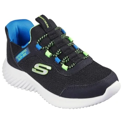 Image de Skechers Bounder Brisk Burst Basket, Black/Lime, 21 EU