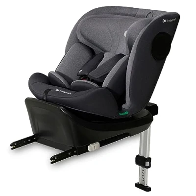 Image de Kinderkraft I 360 Siège auto bébé, SIZE 40 150 cm, 0 à 36 kg évolutif, dès la naissance et jusqu&#039;à 12 ans environ, Groupe 0/1/2/3, Isofix, pivotant, RWF, FWF, Protections latérales, Gris