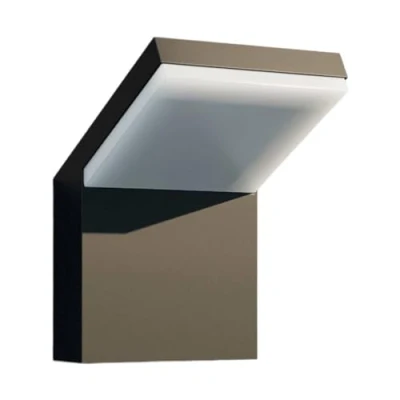 Image de LED Applique Exterieur Yolena (Moderne) en Noir Aluminium (1 lampe,à), Exterieur, Murale Luminaire Lampe Jardin, Eclairage d’exterieur