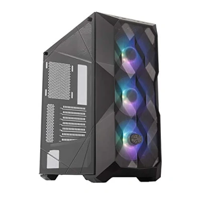 Image de Cooler MasterBox TD500 Mesh Boîtier Moyen Tour ARGB avec maillage polygonal, 3 x 120 mm ventilateurs pré installés, panneau latéral en verre cristallin, configurations de flux d&#039;air flexibles
