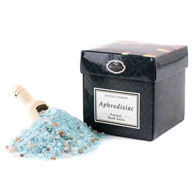 Image de Mystix Londres Aphrodisiaque sels de bain 100% naturels Un mélange d&#039;Epsom, minéraux la mer Morte et roses l&#039;Himalaya Parfait comme cadeau Fait main au Royaume Uni
