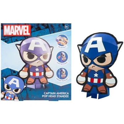 Image de Marvel SP24335 Figurine Pop Head 3D 20 cm Spiderman de collection Jouet idée cadeau (Captain America)