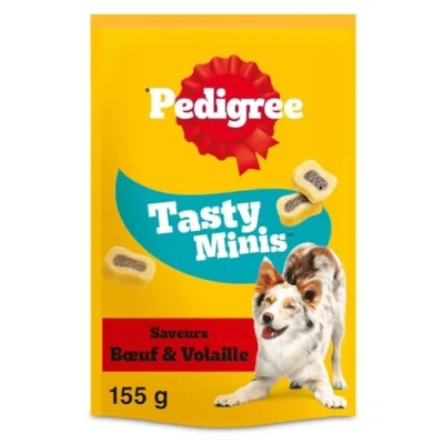 Image de Pedigree Sa Récompense Bouchées Fourrées pour Chien Friandises aux Boeuf &amp; Volaille 6 sachets de 155g
