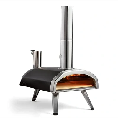 Image de Ooni Fyra 12 Four a pizza à pellets de bois extérieur portable Cuisine exterieure Cuire d&#039;authentiques pizzas sur pierre en 60 secondes