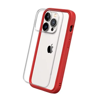 Image de RhinoShield Coque Compatible avec [iPhone 14 Pro] Mod NX Protection Fine Personnalisable Technologie d&#039;absorption des Chocs [sans BPA] Rouge