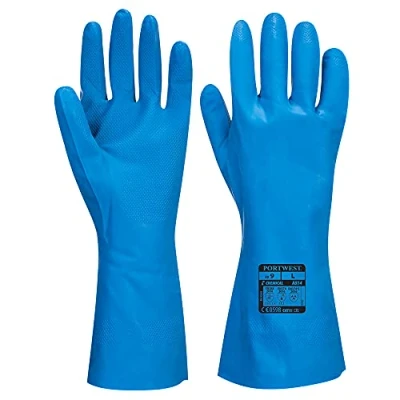 Image de Portwest Gant Nitrile Contact Alimentaire, Couleur: Bleu, Taille: L, A814BLUL