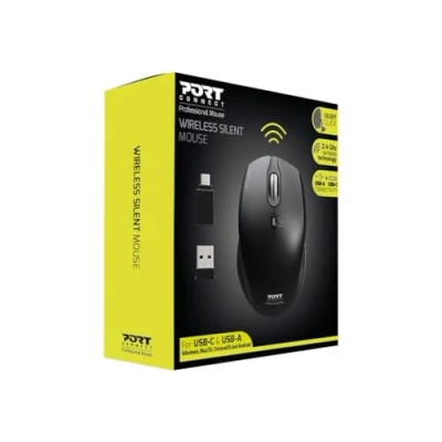 Image de Port Designs 900713 souris Ambidextre RF Wireless + USB Type C 1600 DPI