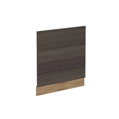 Image de Façade de lave vaisselle R Line, 60cm sans PT, Gris noble, Chêne force doré, Vicco