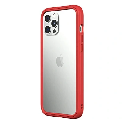 Image de RhinoShield Coque Bumper Compatible avec [iPhone 12 Pro Max] CrashGuard NX Protection Fine Personnalisable Absorption des Chocs [sans BPA] Rouge