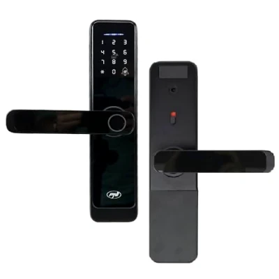 Image de Smart Lock PNI SafeHome PTY6526, empreinte digitale, code, étiquette, application intelligente Tuya, 100 utilisateurs